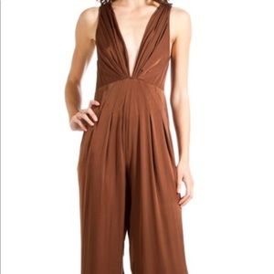 Dark Brown Silk Jumpsuit 🔥PRICE DROP🔥